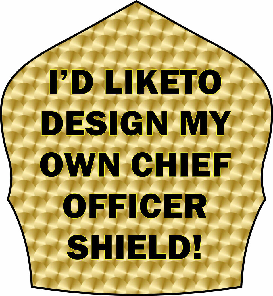 TS - DESIGN YOUR OWN GOLD LEAF SHIELD