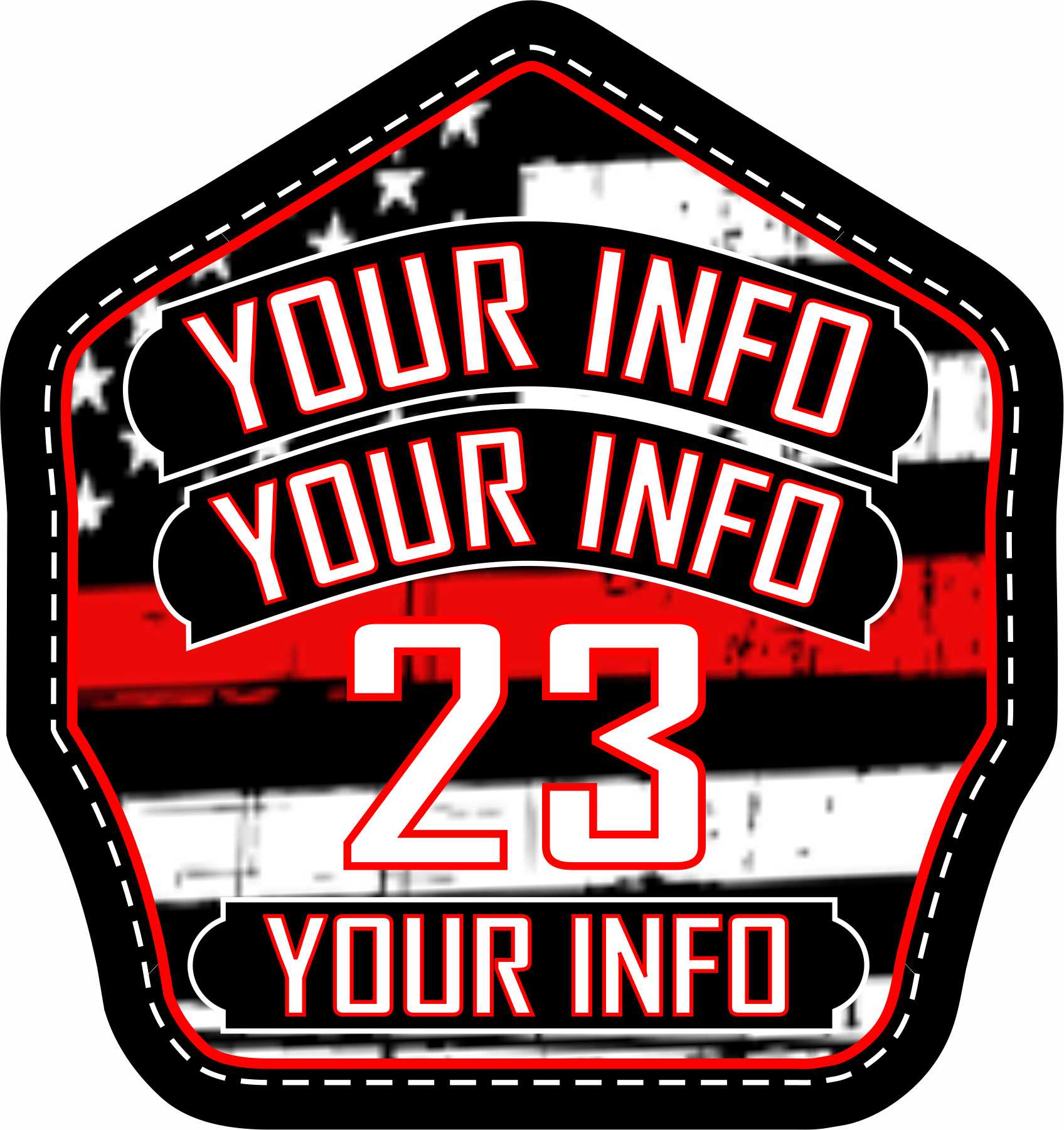 RTG24 METAL TIN FIRE SHIELD – GOLFIRE FIREFIGHTER SHIELDS - METAL AND ...