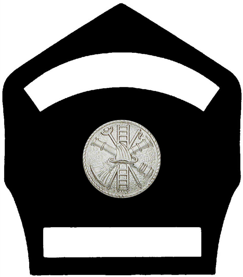 6 INCH 2 PANEL SHIELD WITH SMITH AND WARREN MEDALLION