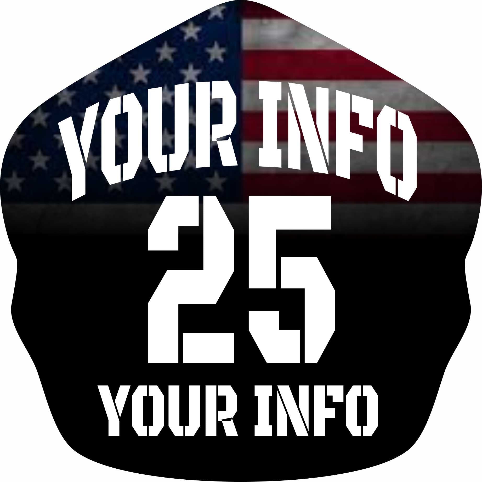 RTG29 METAL TIN FIRE SHIELD – GOLFIRE FIREFIGHTER SHIELDS - METAL AND ...