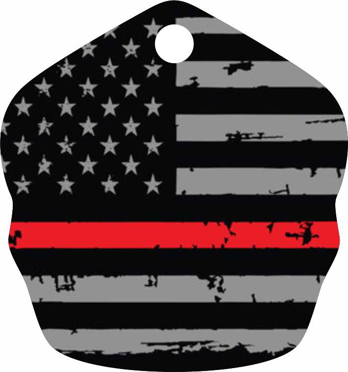 RED LINE FLAG KEY CHAIN