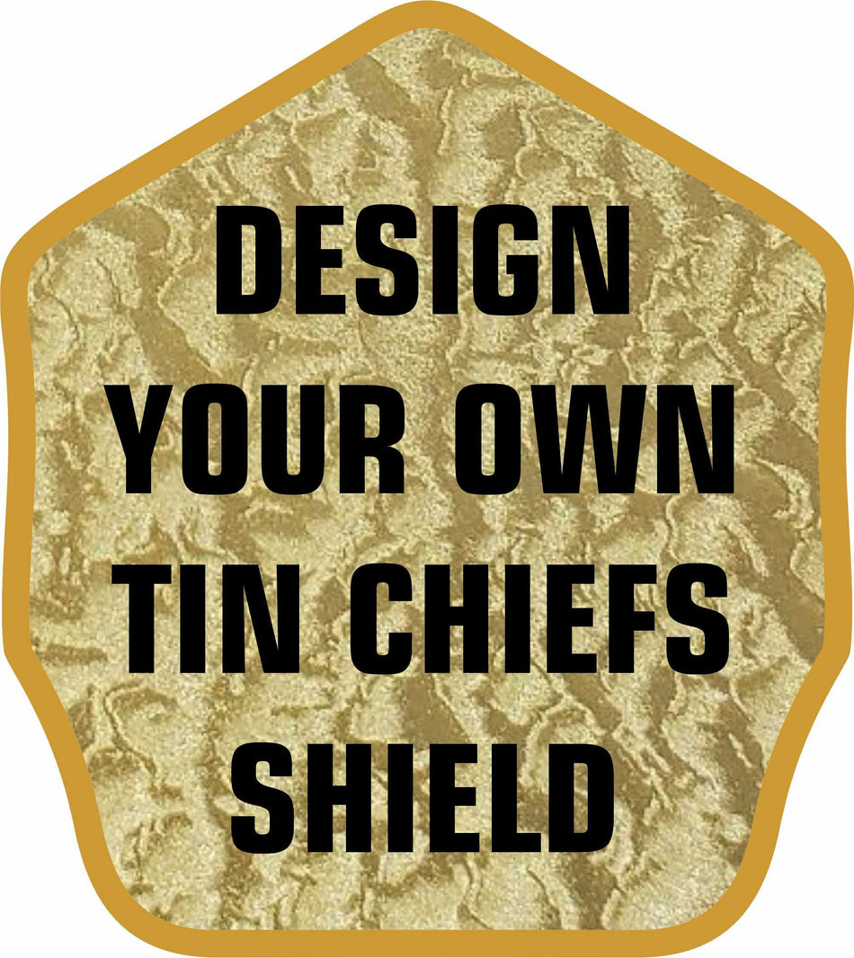 DESIGN YOUR OWN GOLD LEAF TIN SHIELDS