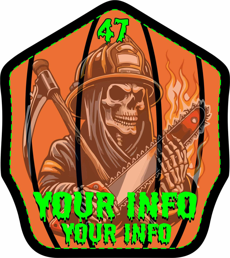 HOLLOWEEN PUMPKIN FIREFIGHTER