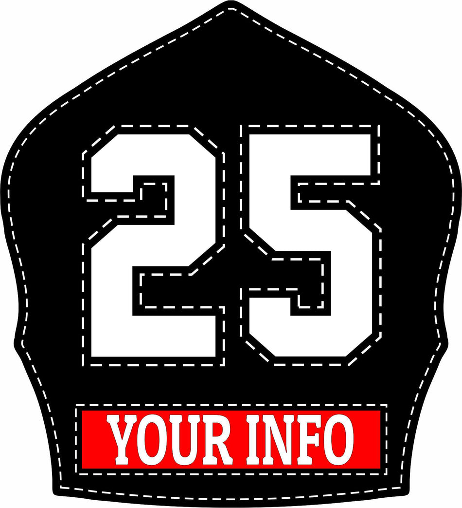 PRINTED SINGLE BOTTOM PANEL BOTTOM SHIELD WITH CENTER NUMBER