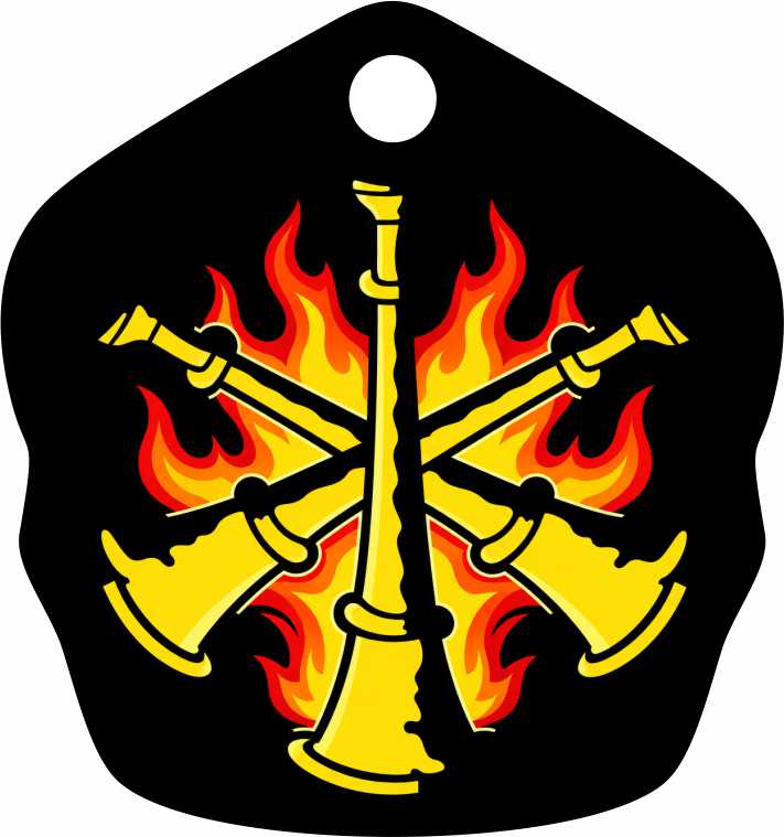 BATT. DIST. CHIEF METAL KEY CHAIN